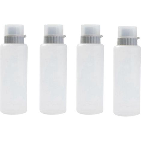 Bouteille souple à 5 trous pour condiments, ketchup, moutarde, mayonnaise, miel, sauces. Récipient de rangement B. (1/5)