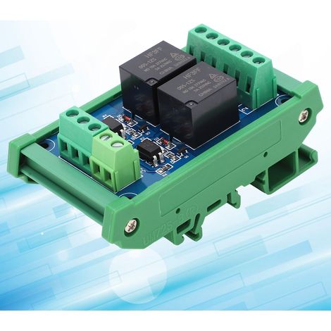 Module de relais d'isolation à optocoupleur double canal, carte d'amplification de signal pour microcontrôleur PLC 5 V (1/5)