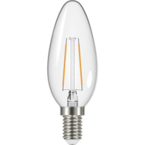 Ampoule LED Flamme E14 PROLIGHT 4,5W WW Dimmable Transparente - Haute Luminosité 450 Lm