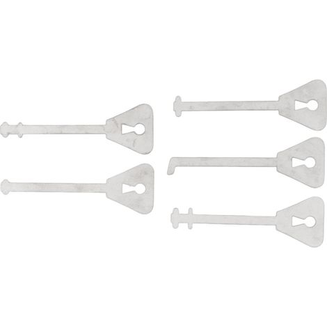 5-teiliges Set mit Ersatzschlüsseln aus Edelstahl für Skelettschlösser in verschiedenen Formen, inklusive Schlossöffnungswerkzeug für Notfälle (1/5)