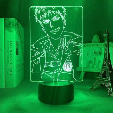 Veilleuse 3D illusion anime L'Attaque des Titans Jean Kirstein, décoration de chambre, cadeau pour enfants, lampe veilleuse LED L'Attaque des Titans (1/5)