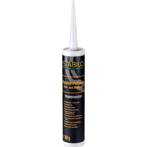 Stabilo Hybrid-Polymer Kleb- und Dichtstoff 300g, transparent, Universalkleber, Montagekleber