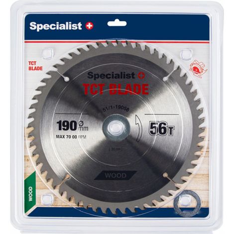 Lame de scie Specialist Wood 190x1 4x30/20/16 mm Z56