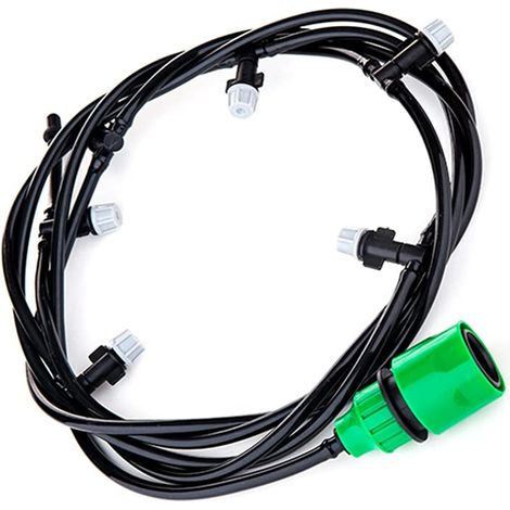 Kit de riego por microgoteo subterráneo: boquillas ajustables, sistema de riego por nebulización automático para jardín y huerto.