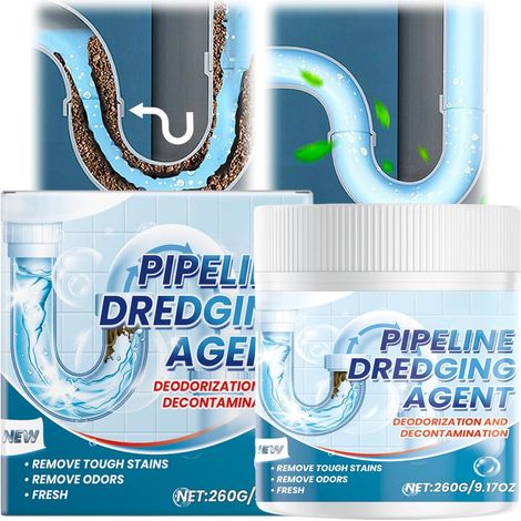 260g Drain Cleaner,Déboucheur Canalisation Poudre Puissant,Nettoyant Canalisation,Efficace Pour Drain Unblocker,Sink Drain Cleaner,Multi-Usage Déboucheur De Canalisation,Pipeline Dredging Agent (1/5)