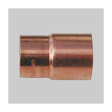 MANICOTTO RAME RIDOTTO A SALDARE FEMMINA/FEMMINA  18 x 16     MADE IN ITALY