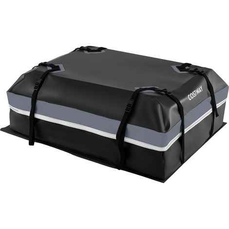 COSTWAY Car Rooftop Cargo Carrier 15 Cubic Feet/ 425 Liters Waterproof Roof Bag