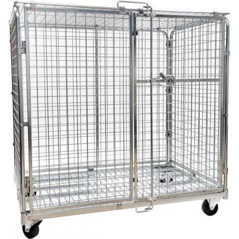 Chariot Armoire Roulante Basse 2 Portes Charge 400kg pour le Rangement de Matériel Sportif - 5727114 (1/5)
