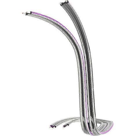 Câble d'enceinte argenté 11 AWG pour enceintes HiFi et son surround (1/2)