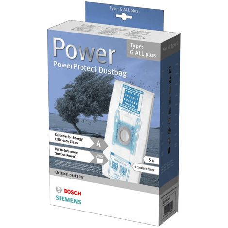 SAC ASPIRATEUR TYPE G ALL PLUS POUR PETIT ELECTROMENAGER BOSCH - 00577549 (1/2)