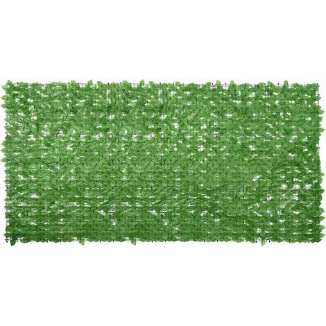 Balkon-Sichtschutz mit Grünen Blättern 300x150 cm