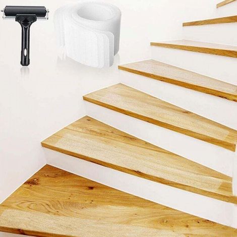 15PCS Antiderapant Escalier Autocollant 10 x 60cm, Bande escalier Antidérapante PEVA, Ruban Adhésif de Sécurité Enfants Aînés Bébé Animaux, Intérieur et Extérieur Étanche Antiglisse (1/5)