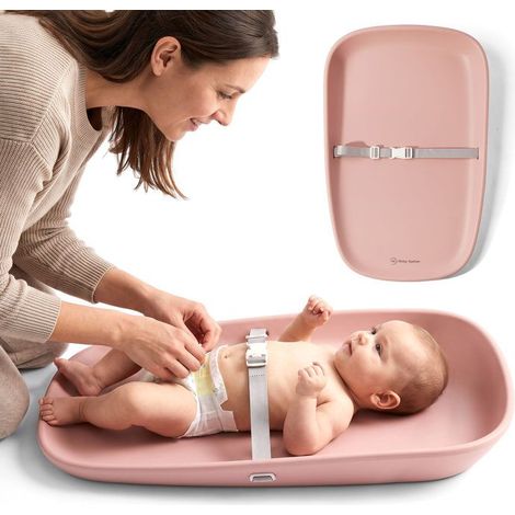 Weicher Wickelunterlage rosa - Moby System - Modell BABY NEST - EVA-Schaum - Wasserfest - Rutschfest (1/5)