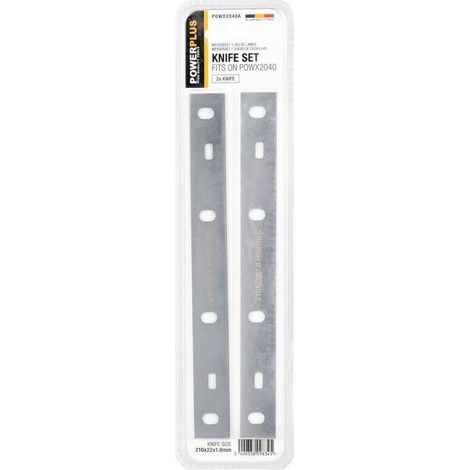 Cuchillas para cepillo Powerplus powx2040a 210x22 mm 2 unidades (1/4)