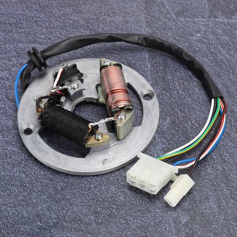 Lichtmaschinen-Statorplatte mit Doppelspule für Yamaha PW80