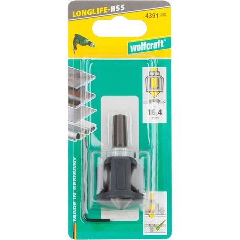HSS-Fräser, Durchmesser bis 16,5 mm, WOLFCRAFT 4391000 WOLFCRAFT