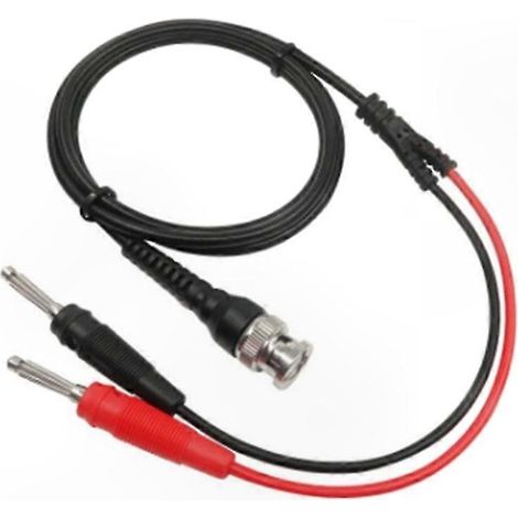 Sonde de test double 4mm empilable avec connecteur BNC pour oscilloscope et générateur de signaux, câble de mesure professionnel (1/5)