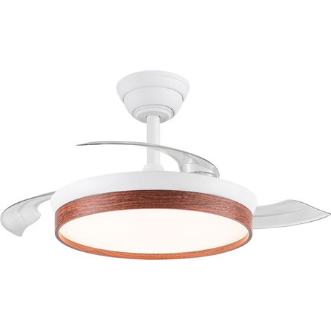Ventilador LED aspas retráctiles Paneco Mini Cerezo 39W