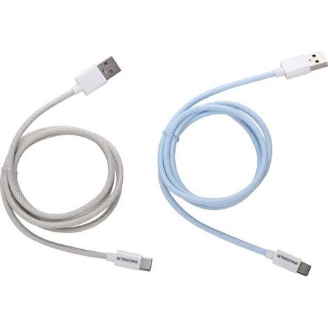 1 CAVO A RETE 1M TIPO-C/USB 2 COLORI ASSORTITO PER TABLET SMARTPHONE TEKMEE