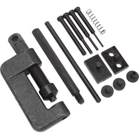 Kit d'outils portable coupe-chaîne et riveteuse pour l'entretien des motos : coupe-chaîne, riveteuse et riveteuse. (1/5)