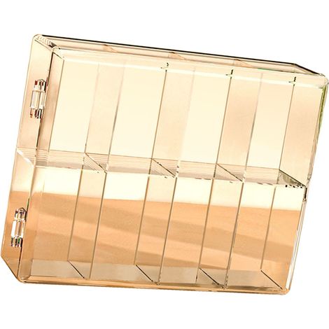 Boîte de rangement transparente pour figurines anime, 8 compartiments, vitrine de collection avec étagères, idéale pour la maison (1/5)