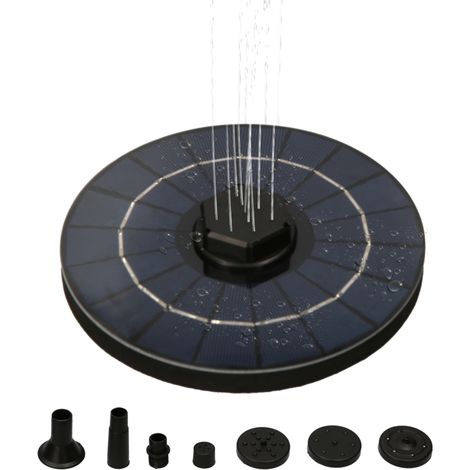Pompa galleggiante a energia solare da 3,5 W con batteria da 1200 mAh e filtro a ventosa (per piccoli laghetti)