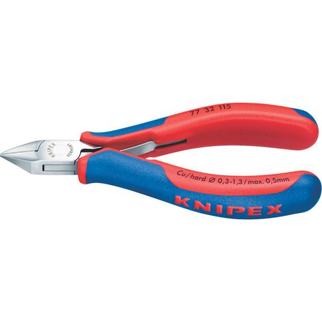 Knipex 115mm Flush Electronics Diagonal Cutters - Precision Side Cutter for Electronics and Fine Work (1/5)