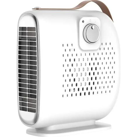 Chauffage électrique portable de 1500 W, chauffage rapide PTC, contrôle automatique de la température, convient aux bureaux, aux maisons et aux salles de bains. (1/5)