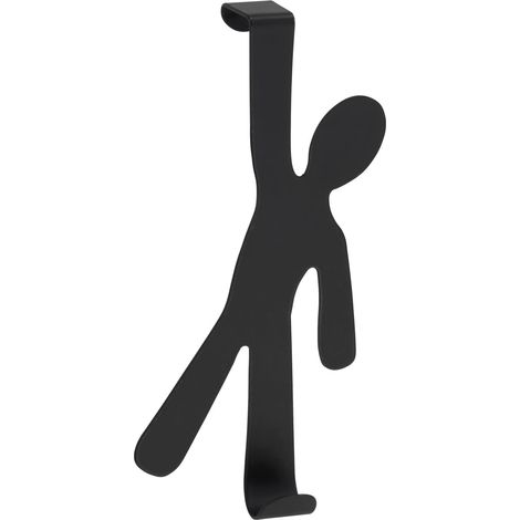 Wenko Türhaken Boy Stahl, schwarz Handtuchhaken