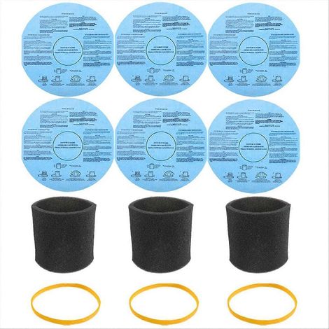 90107 Filtres à disque en papier sec avec bandes de retenue pour le remplacement des filtres à manchon en mousse, pour réservoirs de 5 gallons et plus (1/5)