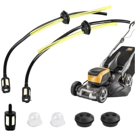 7 Pièces Universel Tuyaux D'essence Avec Filtre,Kit Filtre à Essence,Tuyau de Carburant Pour Débroussailleuse,Filtre et Poire d'Amorçage,Pour Tondeuse,Carburateur (3.5MM Innendurchmesser) - (1/5)