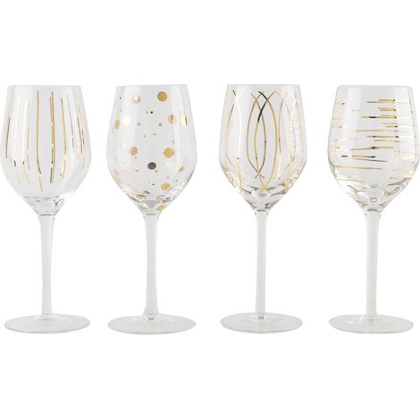MIKASA - Cocktail-Toasting-Gläser, 290 ml, 4er-Set.