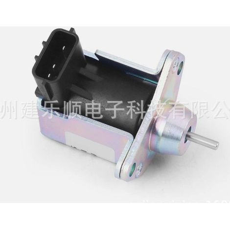 119233-77951 engine shut-off solenoid valve is compatible with Yanmar 3TNE78 engine mini excavator fuel cut-off solenoid valve (1/4)