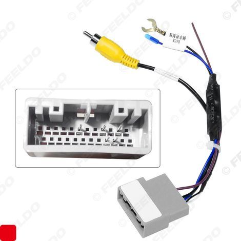 Compatible with the Honda Fit 24-pin reversing camera cable, car reversing camera conversion cable, car adapter cable with voltage reduction (1/4)
