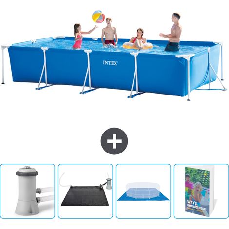 Intex Piscine Tubulaire Rectangulaire - 450x220x84 cm - 5-pièces  SCB126 (1/5)