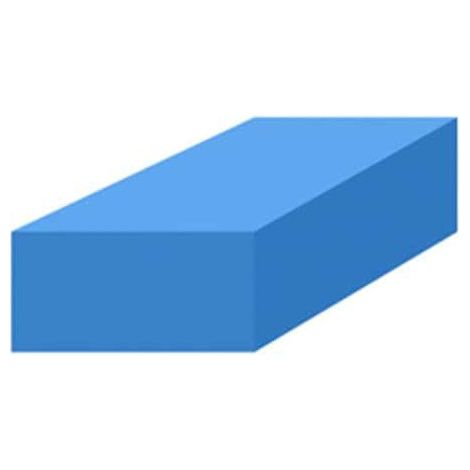 Mousse de protection 1x1m bleue non-adhésive épaisseur 20mm