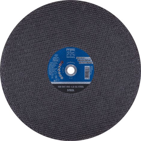 PFERD Trennscheibe Trennschleifer EHT 400x4,8x20mm SG STEEL für Stahl (100 m/s) (1/5)