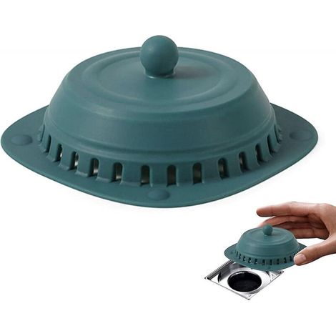 BEBUSINGOTO 3 pièces accessoire d'évier couvercle de drain de sol en silicone, attrape-cheveux en silicone avec ventouse, attrape-cheveux de vidange de baignoire avec ventouse pour salle de bain (1/5)