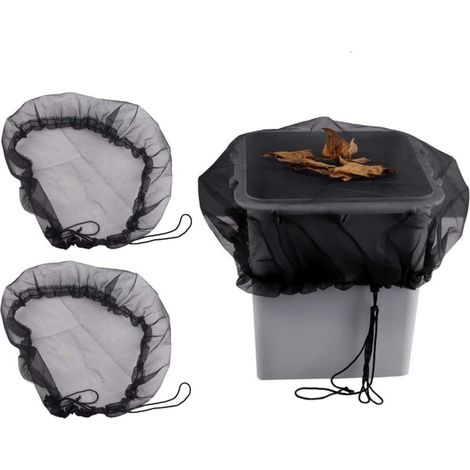 Lot de 2 filets de protection anti-moustique pour extérieur de jardin, seaux, feuilles (1/5)