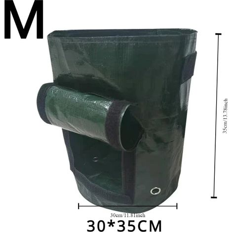 (M) Sacs de culture pour plantes de jardin en PE, sacs de culture pour légumes, pots de jardin d'extérieur pour faire pousser soi-même des pommes de terre et des carottes (1/4)