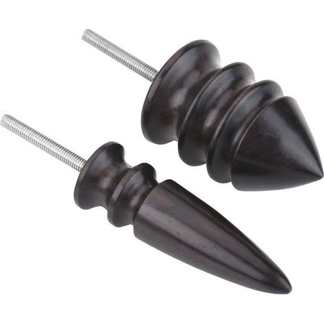 AIDUCHO 2 Pcs/Set Outil De Sculpture D'artisanat Pour Cuir Diy Fait À La Main Polissoir À Poils Ronds En Cuir Outil Pour Le Cuir