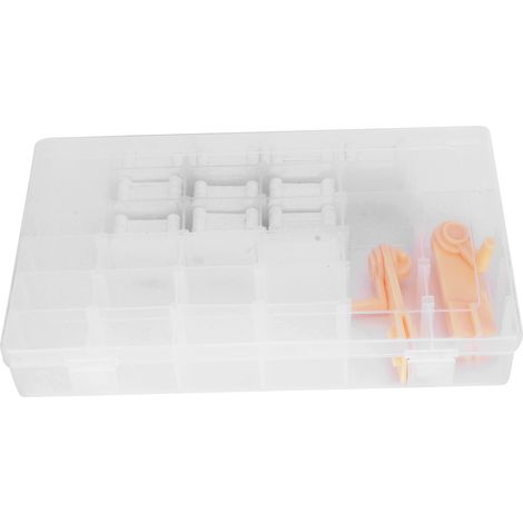 Boîte de rangement pour fils à broder blanc cassé croix point plastique bobines machine à enrouler manuelle (1/5)