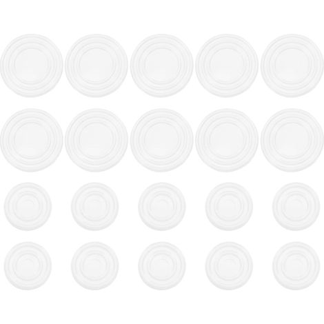 Patins Antidérapants Transparents en Silicone, 50 Pcs, Coussinets Protecteurs pour Meubles et Tables Basses, Pare-Chocs Ronds pour Décoration et Protection du Mobilier (1/5)