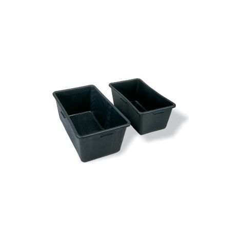 Gr .65 Liter MÖRTELKASTEN SCHWARZ Mortar troughs (1/2)
