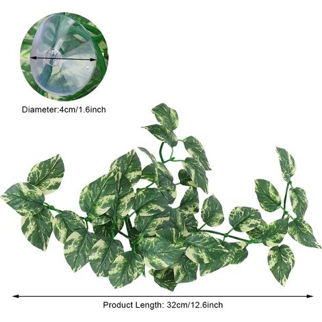 Plante aquatique artificielle en imitation feuilles de rotin pour aquarium ou bac à poissons. (1/5)