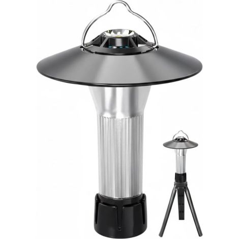 Mini lanterna con supporto, torcia ricaricabile 2 in 1 con magnete per campeggio, viaggi ed emergenze (1/5)