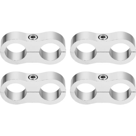 4 Pcs Collier Séparateur De Tuyau 10AN 19mm Pour Tuyau D'Huile (1/5)