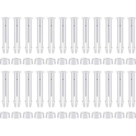 24-Pack Plastic Pool Joint Pins with Rubber Seals Replacement Parts for Intex Metal Frame Pools 10ft-24ft Connectors for Rectangular and Round Above Ground Swimming Pool (1/5)