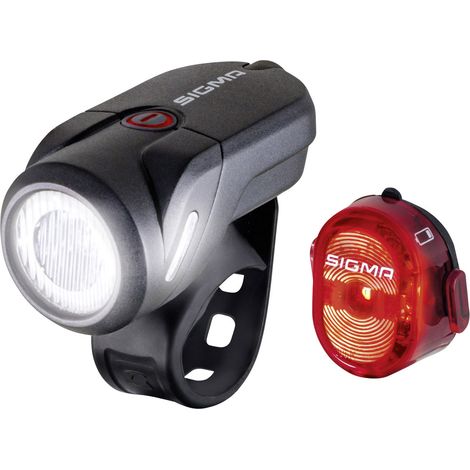 Sigma LED Fahrradbeleuchtungsset Akku Aura 35 Lux Vorder- und Rücklicht-Set (1/5)