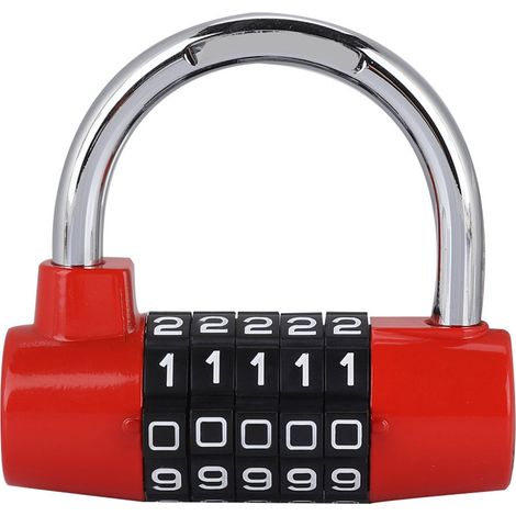 Cadenas à combinaison en forme de fer à cheval YF20621, en forme de U, à 5 chiffres (1/5)
